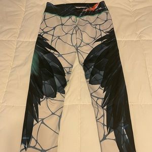 Fiber workout leggings one size excellent yoga tights